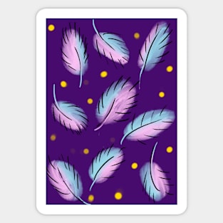 Carnival nights Leaves pattern Sticker